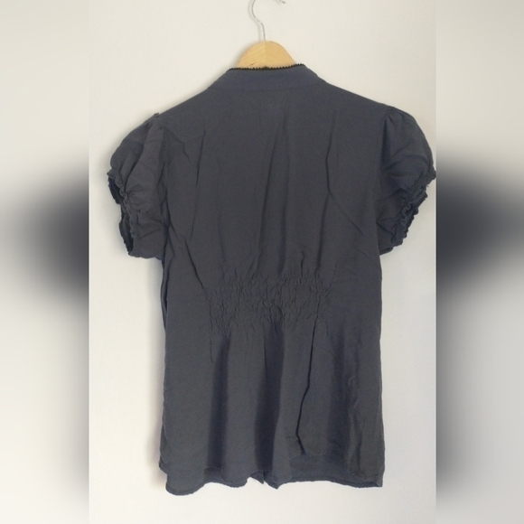 Anthropologie Puff Sleeve 90's Y2K Fairycore Cottagecore Blouse S - Picture 6 of 7